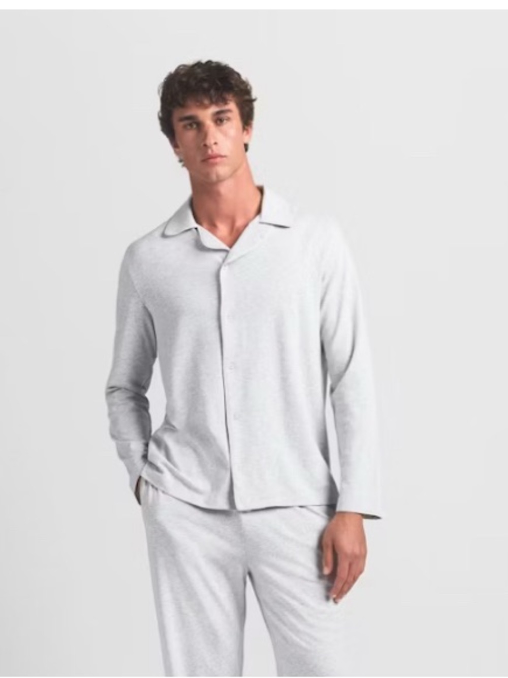 SKIMS ( Cocoa) Mens Jersey Sleep Top